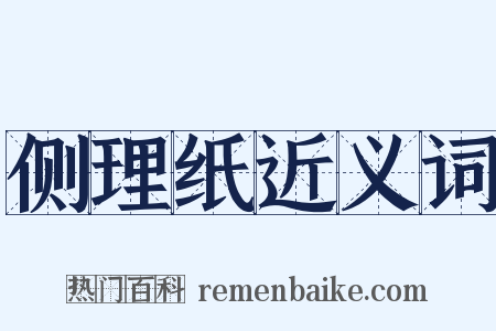 侧理纸近义词是什么意思的图片